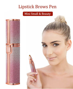 2-in-1 Rechargeable Women’s Face Hair Remover &Mini Painless Lipstick-Style Razor
